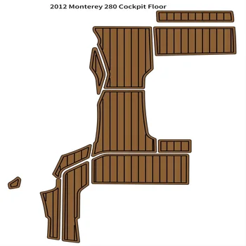 2012 Monterey 280, Коврик для кокпита, лодка, пена EVA, Палубный коврик из искусственного Тика, Напольное покрытие