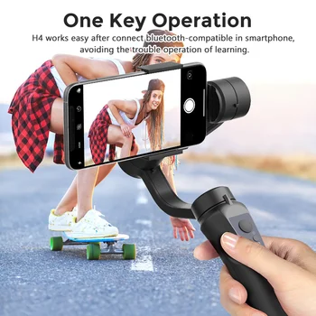 3-Осевой стабилизатор H4 Gimbal для мобильного телефона, мобильный баланс, съемка видеоблога для смартфона, запись видео для Huawei/ Xiaomi, лучший телефон для звонков