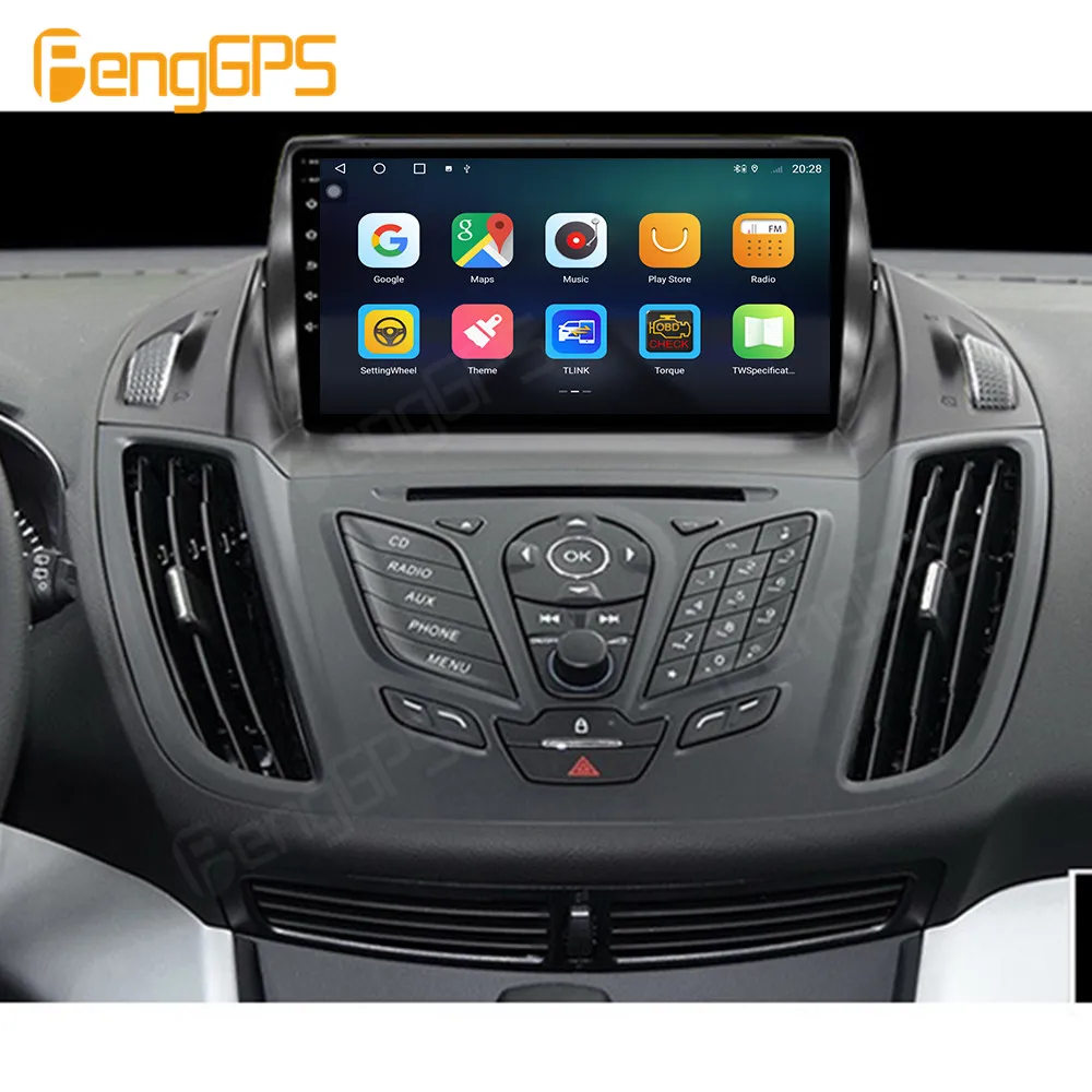 Для Ford Escape 2013-2017 8 + 256G Android13.0 Автомобильный Радиоприемник Автомобильный Мультимедийный Плеер GPS Навигация Carplay Автоматическое Головное устройство