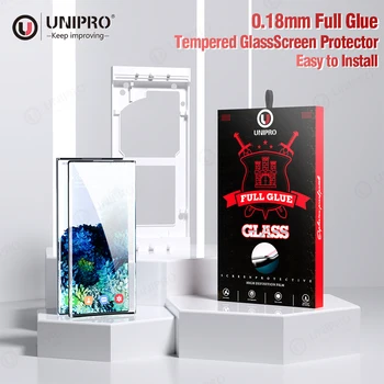 3D Ударопрочная Полностью Приклеенная Защитная пленка Для экрана Samsung Galaxy S23 S22 S21 Ultra Full Glue Glass Install Tool Быстрая Разблокировка