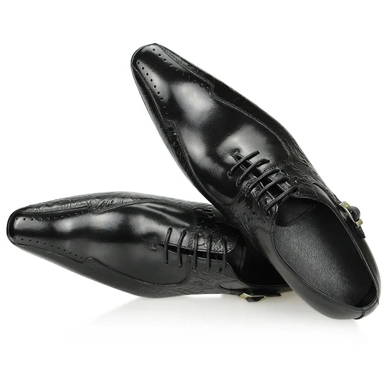 Высококачественная роскошная кожаная обувь ручной работы, мужская деловая официальная повседневная обувь, британские резные туфли с перфорацией типа 
