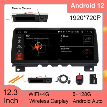 Android 12 Автомобильный Радиоплеер Мультимедийный Для BMW 7 Серии F01 F02 CIC NBT Система Авто Стерео GPS Navi Carplay Авторадио Bluetooth