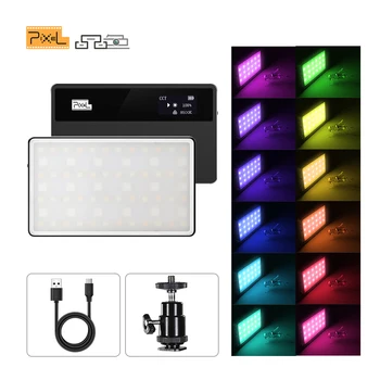Pixel G6 RGB LED Photography Light 7 Вт Карманная Мини Профессиональная Студийная Заполняющая Лампа Перезаряжаемая Лампа Для Фотостудии