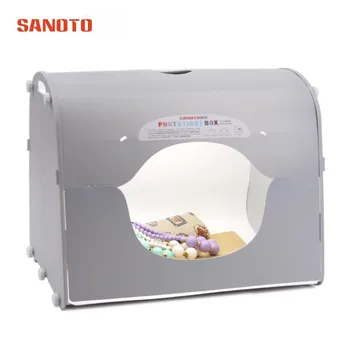 SANOTO Портативный световой короб для фотостудии, светодиодный софтбокс для фотосъемки, профессиональная съемная палатка с регулируемой яркостью, комплект для маникюра