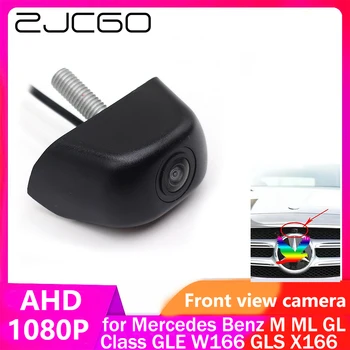 ZJCGO AHD CVBS 1080P 170 ° Автомобильная Парковочная Камера с ЛОГОТИПОМ Спереди для Mercedes Benz M ML GL Class GLE W166 GLS X166