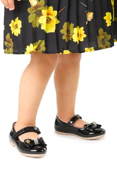 Детская обувь Kiko Kids для маленьких девочек с бантиком на липучке, патент Ege 201