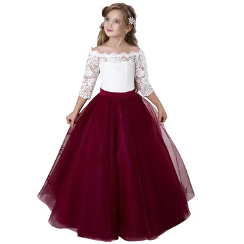 Детское пышное платье цвета шампанского с цветочным узором для девочек, украшенное жемчугом, бисером, бантом, платья для первого причастия, тюлевые пояса, детские платья для маленьких невест