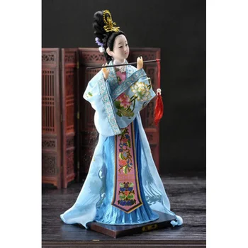 Изысканная кукла-бройдер, китайская статуэтка в старинном стиле, фарфоровая кукла, статус девочки