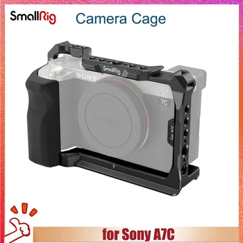 Клетка для зеркальной камеры SmallRig с силиконовой боковой ручкой для аксессуаров для камеры Sony A7C 3212/3081