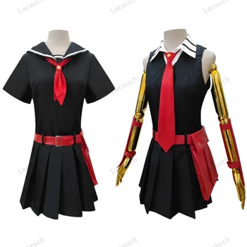 Костюмы для косплея комиксов Akame ga KILL! Платья для косплея аниме Akame Kurome, женская боевая форма, юбка, платье для вечеринки на Хэллоуин