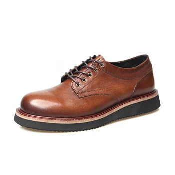 Мужские ботинки из натуральной кожи, стильные ботинки больших размеров, мужская обувь из мягкой кожи до щиколотки класса люкс
