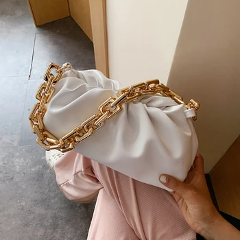 Однотонная плиссированная сумка-тоут 2024, Модная новинка, высококачественная женская дизайнерская сумка из мягкой кожи, дорожные сумки через плечо, сумка подмышками