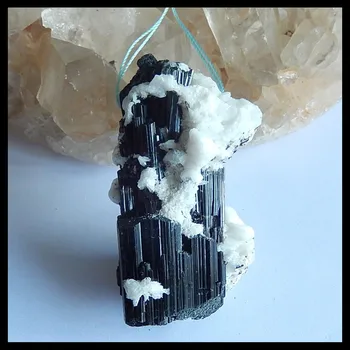 Подарок на день рождения, Натуральный драгоценный камень Черный турмалин Spicemen, модное ожерелье с подвеской для женщин, Модные ювелирные изделия, 58x31x19 мм, 49,9 г