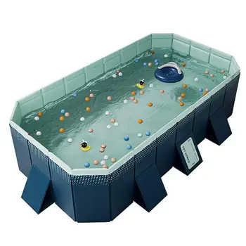 Складной Детский бассейн, Детский плавательный бассейн, складной без надувных бассейнов для домашних животных, для собак, кошек, Семейный плавательный бассейн