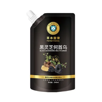 Травяной Шампунь Melody Black Reishi и Polygonum Multiflorum Для Профилактики Выпадения волос Оптом