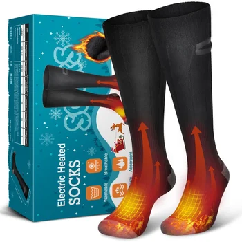 Трансграничные горячие электрические носки Hailicare, Перезаряжаемые нагревательные носки с регулируемой температурой, Теплые Длинные электрические носки