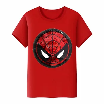 Хлопковая футболка для мальчиков, модная с двух сторон, 2023, новый летний детский топ с круглым вырезом и перевернутым рисунком, жилет, футболки, меняющий цвет