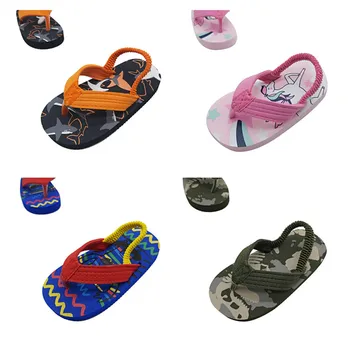 Шлепанцы для малышей, обувь, Сандалии для маленьких детей с ремешком сзади, водная обувь для мальчиков и девочек для пляжа и бассейна