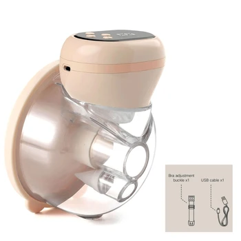 Электрический молокоотсос без рук Носимый Молокоотсос для грудного вскармливания Автоматический Молокосборник с возможностью подзарядки от USB